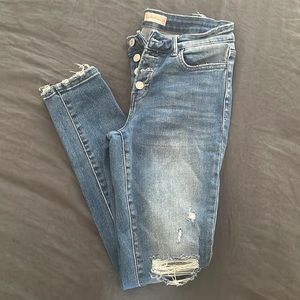 Altar’d State jeans. Vervet Blue style